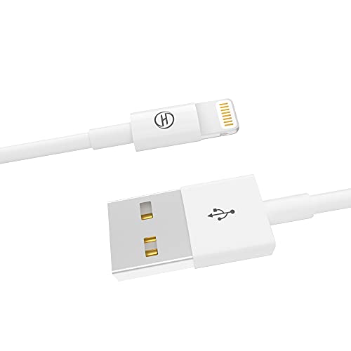 Image of Apple iPhone /iPad Charger /Charging Cable /Cord /Line,Heardear Lightning to USB Cable[MFi Certified] for iPhone 11 Pro Max /XS Max /XR /X /8 /7 /6s /6 /Plus /5 SE /5s,iPad Pro /Air /Mini(White 1.6FT /0.5M) Original