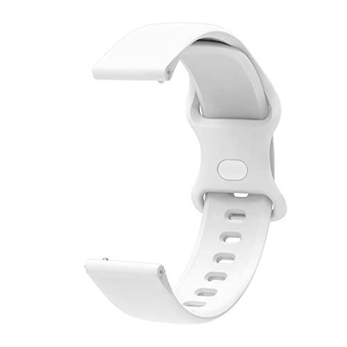 Image of 20mm Soft Silicone Nato Strap Replacement Belt Band For Fastrack Reflex Vybe Smart Watch Straps [ Not for any Other Model]