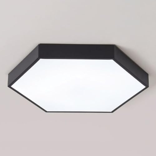 Plafonnier métallique LED mince pour maison et luminaire de salon