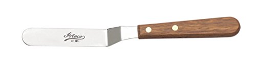Ateco Offset Spatula with 7.63-Inch Stainless Steel Blade, Wood Handle, Silver