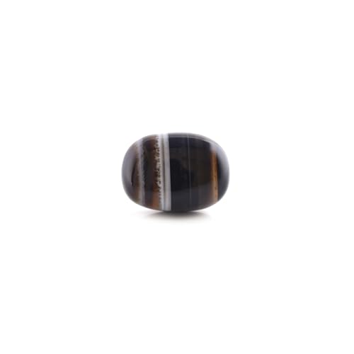 Agate du Botswana de 15,9 carats, cabochon ovale poli de qualité pour joaillerie