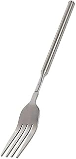 Extendable Fork Telescoping Marshmallow Roasting Fork Stainless Steel Long Handle Roasting Sticks for BBQ, Cocktail, Shish Kabob