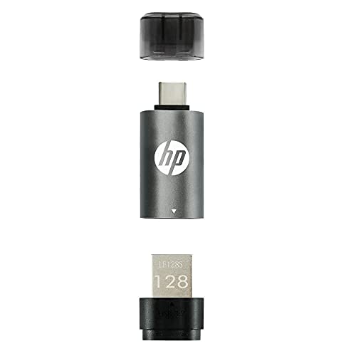 Image of HP - HPFD5600C-128 USB Type C 128GB 3.2 Pen Drive, Grey & Black & 330 Wireless Black Keyboard and Mouse Set with Numeric Keypad, 2.4GHz Wireless Connection and 1600 DPI