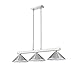 Z-Lite 152BN-MBN 3 Billiard Light, Brushed Nickel