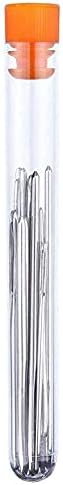 9Pcs Stainless Steel Big Eye Needle Cross Stitch Embroidery Tool Hand Long Sewing Needle with Bottle Sewing Accessories 5BB5733