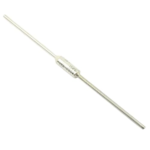 Fusible térmico FTF-S de 154 grados, 15A y 250V S154J con cable axial 3