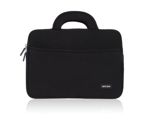Image of amCase Chromebook Case-14 inch Travel /Carry Sleeve with Handle-Black