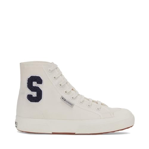 Superga 2295 Cotton Terry Patch White Avorio/Navy/Full Avorio EU 40 (US Women's 9) Medium