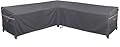 Garden Balsam Heavy Duty Waterproof Patio Furniture Covers,Fade Resistant Outdoor Sofa Covers V-Shaped Sofa Cover 85" W (on Each Side) x 33" D x 31" H Dark Grey