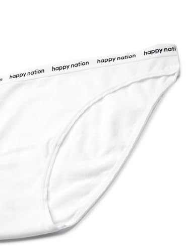 Happy Nation Girls Comfy Cotton Logo Bikini Underwear2