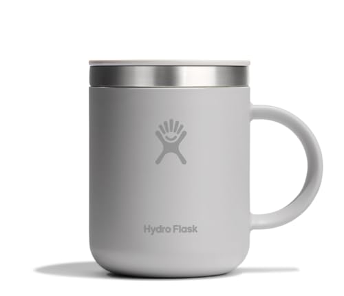 Hydro Flask Coffee Mug Insulated Stainless Steel Non Spill Leak Resistant Travel Mug 12 Oz Birch Gray