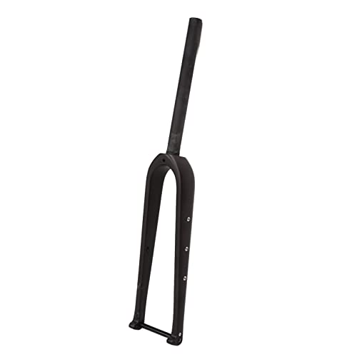 UMDHAIYI Horquilla de Bicicleta de Fibra de Carbono, Material Premium, Apertura de 100 mm, Control de Bloqueo, absorción de Impactos, para Bicicletas híbridas de Carretera de
