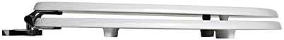 Croydex WL602422H Flexi-Fix Hayward Always Fits Never Slips Toilet Seat, Wood, White, 45.5 x 37.5 x 6 cm
