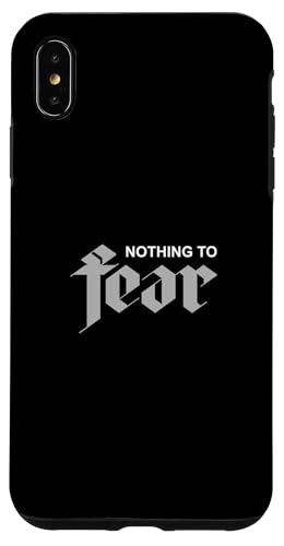 �O���[ �J���[ Nothing To Fear �O���[ �O���t�B�b�N �X�}�z�P�[�X iPhone XS Max �p