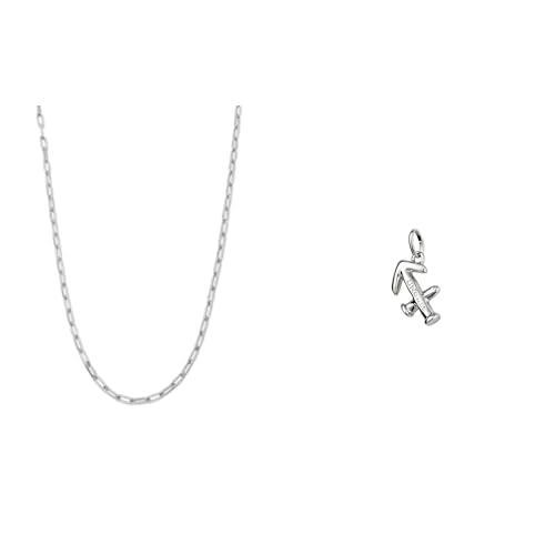 Charm signo del zodiaco Sagitario en cadena larga de UNO de 50 ideal para regalar un amuleto