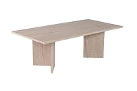 Eleganter Couchtisch, Travertine-Farbe, 18 mm dick | 100% melaminbeschichtete Spanplatte | stilvolle Ergänzung für Moderne Wohnzimmer & Räume