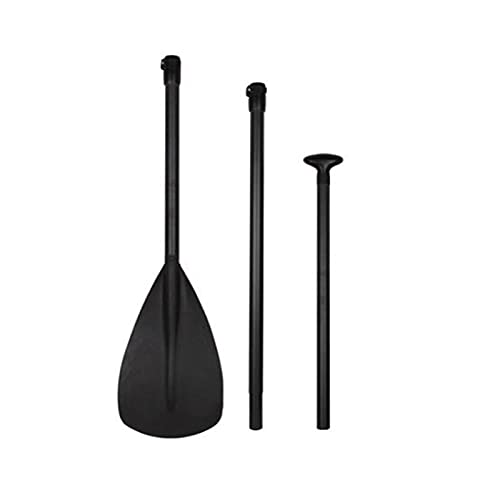 YXYX Kayak Replacement Accessories SUP Paddle Board Surfboard Fiberglass Paddle T-Handle Three-Section Kayak Paddling for Kayak Storage, Transfer, Maintenance (Color : Black, Size : 175-215cm)
