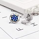 Forma: redonda. Gemelos de cristal con forma de corazón de Iron Man, para hombre, 20 mm