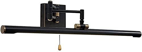 LED Wall Lamp, Mirror Light Led Bath s with Switch, Brass Bathroom with Swing Arm Led Mirror Front Light with Dressing Table(Color:glod,Size:100cm)