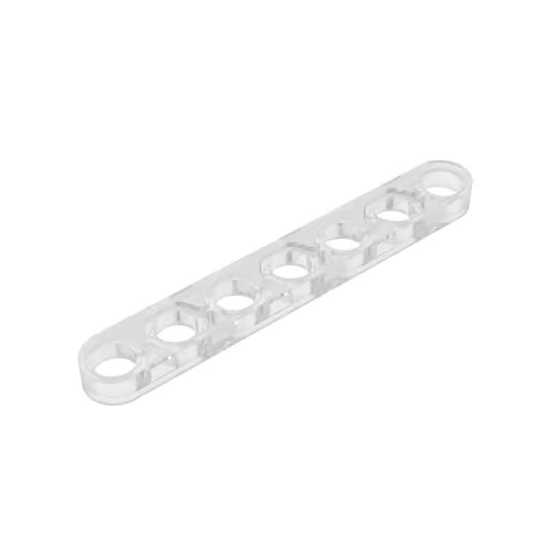 GDS-695 32065 Hole Arm Plate Technic Beam 1x7 Thin, Trans-Clear, 50 PCS โ image 1
