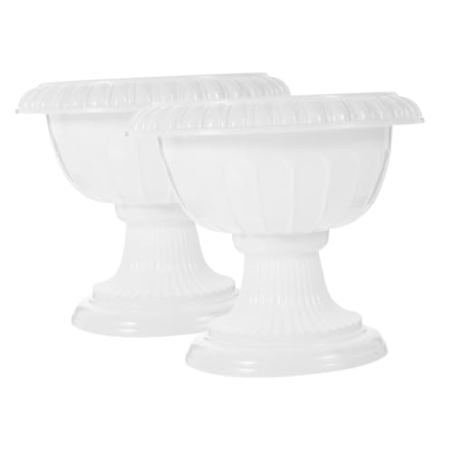 Warmhm 2pcs Succulent Pothos Flower Pot Mini Roman Column Planter for Wedding Party Decoration Delicate Design for Small Plants