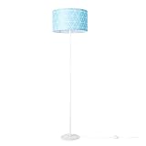 EL ASPECTO - Esta luminaria con acabado de calidad se presenta en dos variantes y colores, y cuenta con una moderna pantalla de tela con motivos geométricos.