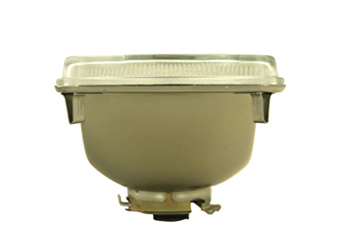 12Vmax Electronics 4 X 6 Inch Glass Lens Oem Style Compatible With H4/9003 Hid Led Halogen High & Low Beam Headlight Lamp Conversion Replacement Kit 2 Pc Housing Only, Heat Resistant Metal Back #TOP1