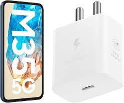 Image of Original 45w | Super Fast Adapter and Cable| with Type C Port | Go-to Charging Solution | Compatible with Galaxy A15 S20 FE M33 Z Flip 4 Tab S8 & More | (Adapter and Cable New Model White)