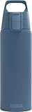 Sigg - Edelstahl Trinkflasche - Shield ONE Deep Blue - Für Kohlensäurehaltige Getränke Geeignet - Auslaufsicher - Federleicht - BPA-frei - Outdoor & Fitness - Dunkel Blau - 0.75L