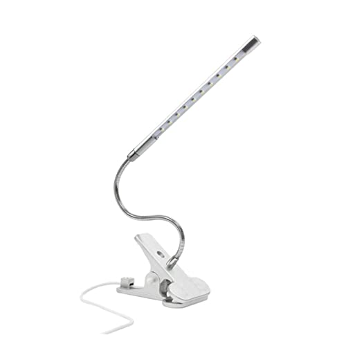 Uonlytech Clip Led En Lámpara De Escritorio Condujo Mesa Mesita De Noche Luces Gris Ojo Lámpara De Escritorio Lámparas Flexo Escritorio Lampara De Escritorio Silver