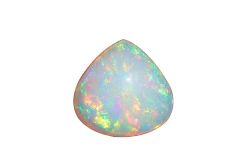 Pierre précieuse opale éthiopienne naturelle cœur 16.8x17.4mm pour fabrication bijoux