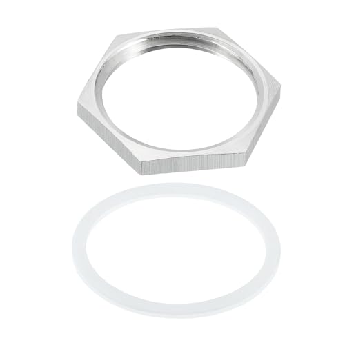 QUARKZMAN Raccordo per Tubi Dado Esagonale con Rondella Acciaio Inossidabile 304 Dado a Testa Esagonale Filettatura NPT 1 Femmina per Idraulica, Pulizia Sottocarro, Diametro Esterno 1.42