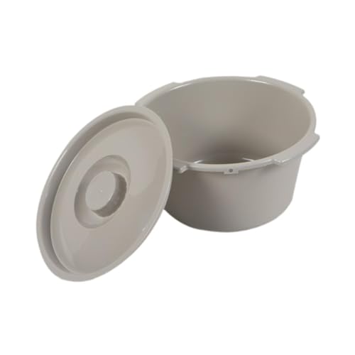 JAYIOLA 便器交換用バケツ 便器用バケツ 移動式トイレ用スツール 強力な耐荷重 大人用便器用椅子用ハーフバケツ