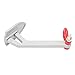 Bognajin 1/10 RC Trailer Tow Hooks and Chain, Simulation RC Car Chain Accessories, Aluminum Alloy Stainless Steel, Easy Install, DIY for Climbing Car (Silver)