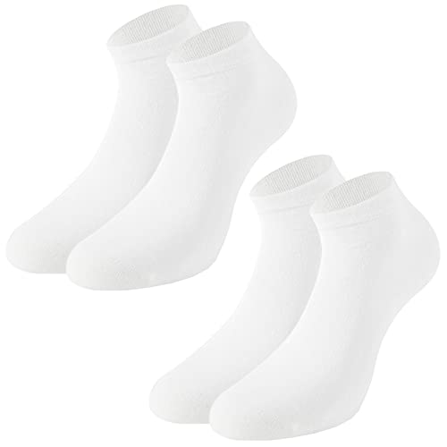 Bambus Sneaker-Socke 2er | weiss, Größe:35 - 38