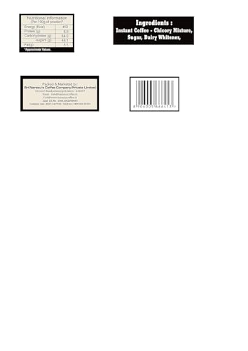 Narasu's Instant Coffee Premix 18g Pack Of 12, Sachets, 216 Gram