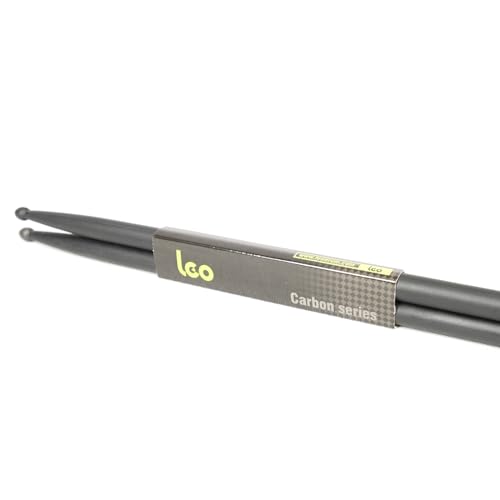 Par de baquetas 5A de fibra de carbono resistentes miniatura 3