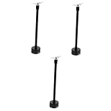 LABRIMP 3 Sets Downrods Adapter Cm Lamp Accessory Light Pendant & Poles with Island Chandelier Black