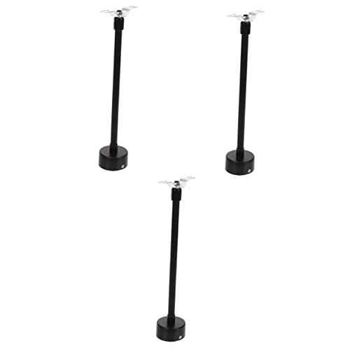 Labrimp 3 Sets Downrods Adapter Cm Lamp Accessory Light Pendant & Poles With Island Chandelier Black Stem Rod Extension Ceiling Bracket Lighting Stems Table Mounting Fixture For #TOP1
