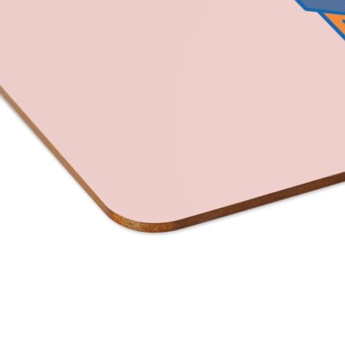 Sets de table rose rétro gaming grand format avec dessous en liège lot de 4 - 4