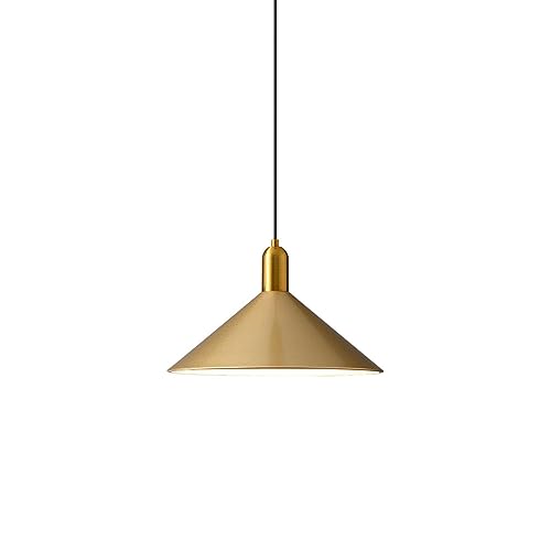 Lampe suspendue multicolore en cuivre et fer, luminaire de plafond style industriel