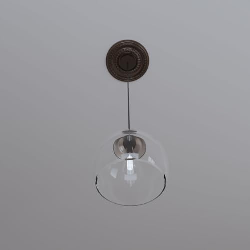 Image of Ekena Millwork 10 inchOD x 3 1 /2 inchID x 3 /4 inchP Cole Thermoformed PVC Ceiling Medallion (Fits Canopies up to 4 1 /4 inch), Metallic Copper
