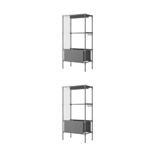 Armoire de placard facile à assembler – Tissu facile à utiliser pour les vêtements quotidiens, idéal pour un logement temporaire, une installation rapide...