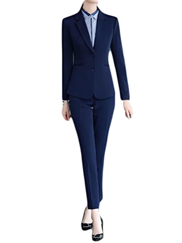 Ensemble tailleur femme confortable anti-pli avec blazer slim fit ajusté
