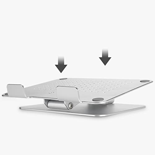 Soporte para computadora portátil elevador de escritorio ajustable suspendido color silver 5