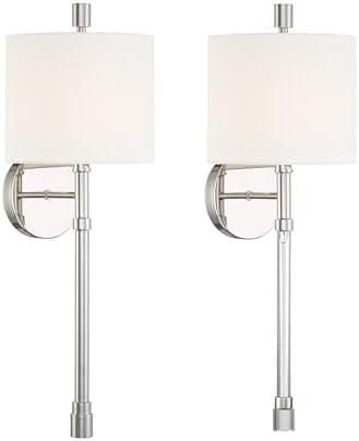 Crystorama Rachel 1 Light Polished Nickel Sconce