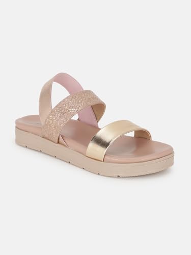 Image of Marc Loire Women Platform Heel Fashion Sandal With Slingback Strap; Casual Footwear