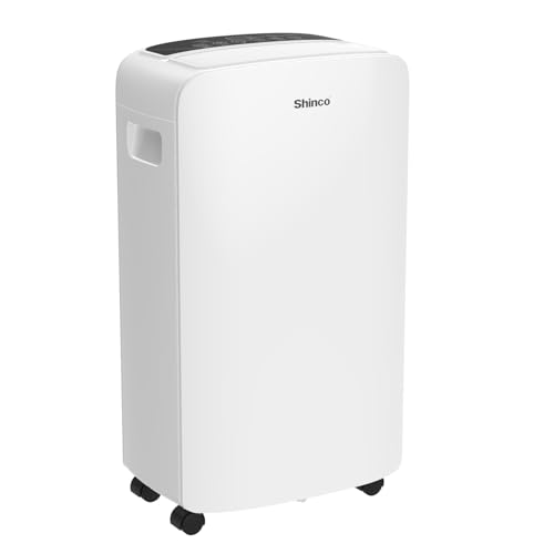 Shinco 40 Pints Dehumidifier for Home and Basements, 2000 Sq.Ft Dehumidifiers with Drain Hose, Auto or Manual Drainage, Auto Defrost, Quietly Remove Moisture, Intelligent Humidity Control, 24HR Timer