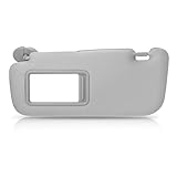 PHATRIP Driver Left Side Sun Visor Compatible with Corolla 2008 2009 2010 2011 2012 2013 Replace# 74320-02711-E0 Grey