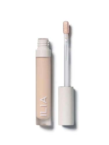ILIA - True Skin Serum Concealer | Non-Comedogenic, Cruelty-Free, Vegan, Safe For Sensitive Skin, Reduces Appearance of Dark Circles + Blemishes (Mallow SC.25, 0.16 oz | 5 ml)
